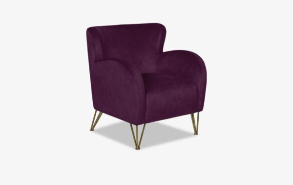 Isabel Purple Accent Chair