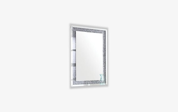 Silver Crystal Effect Mirror