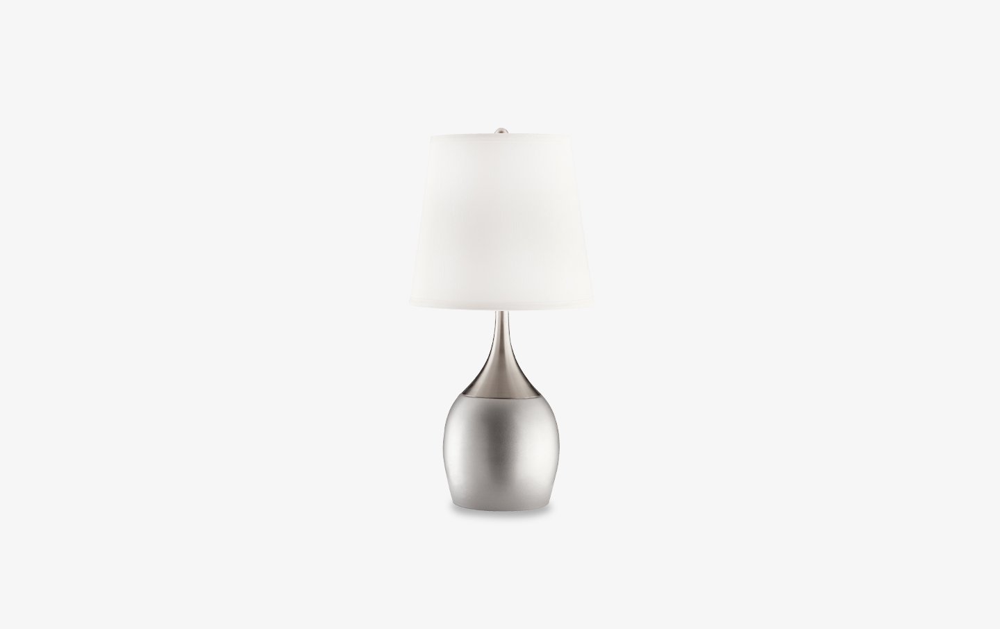 Touch-On Silver Table Lamp