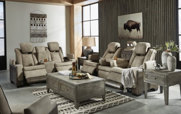 Armani Sand Power Reclining Living Room Set