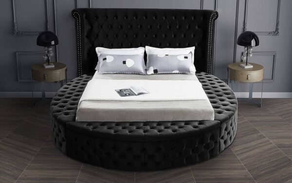 Luxus Black Round Bed