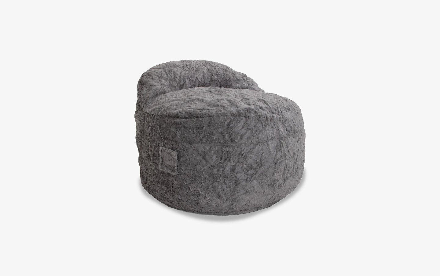 Nest Gray Bean Bag Chair With A Full Size Bed Inside