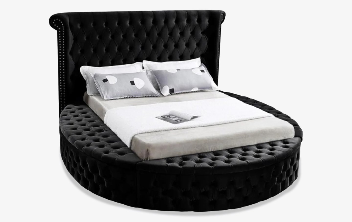 Luxus Black Round Bed