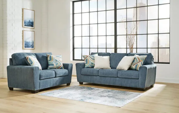 Cashton Blue Sleeper Sofa