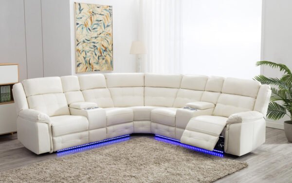Electra White Sectional