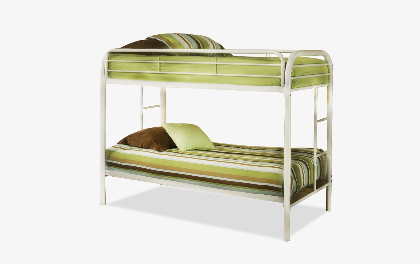 Twin over Twin White Bunkbed