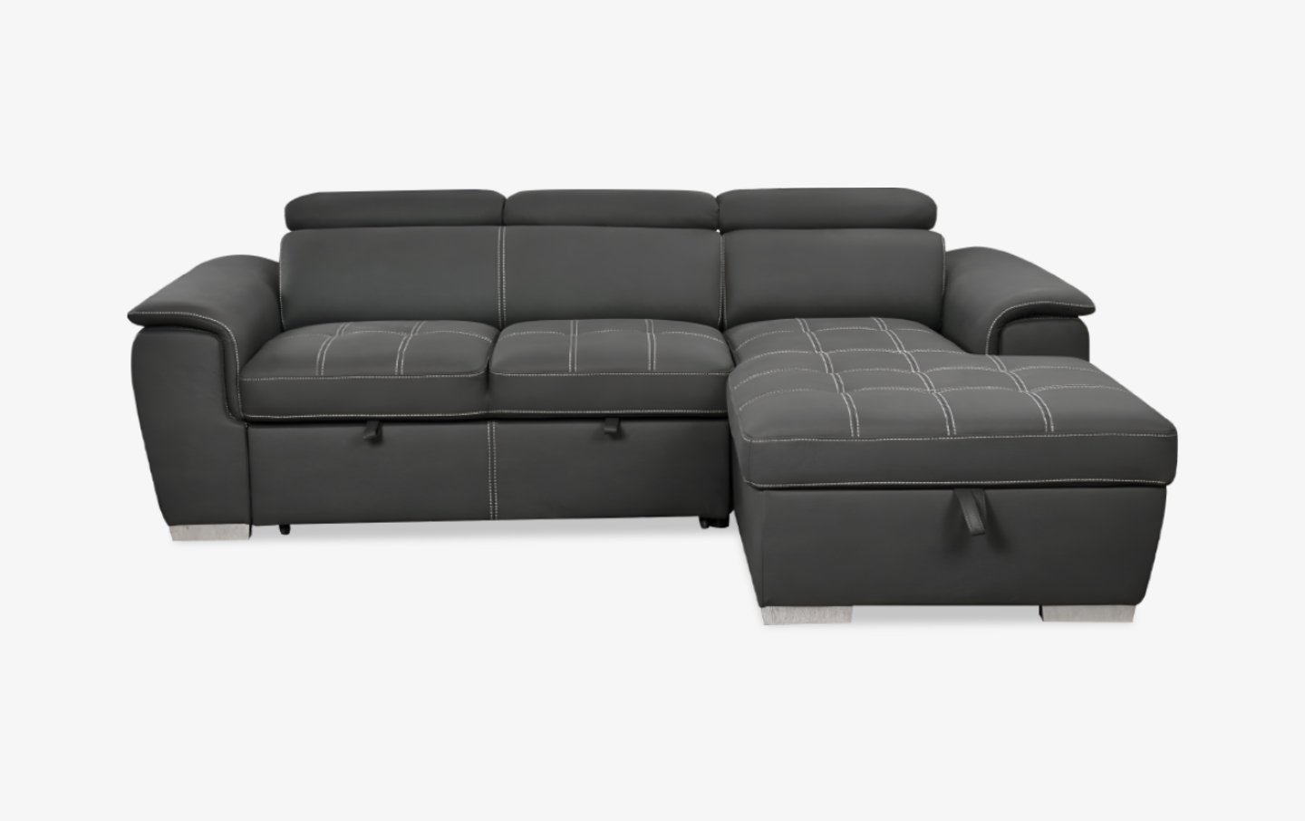 Nerg Gray Sleeper Sectional 1