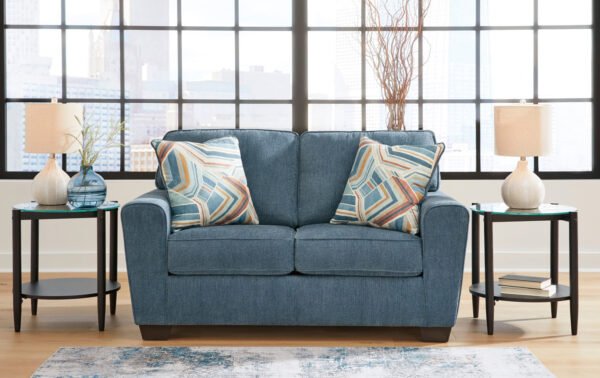 Cashton Blue Loveseat