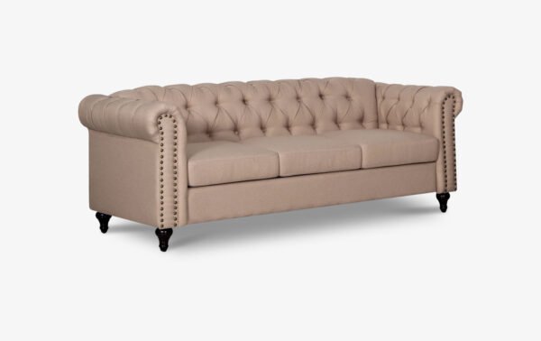 Aurelia Beige Linen Sofa - 01