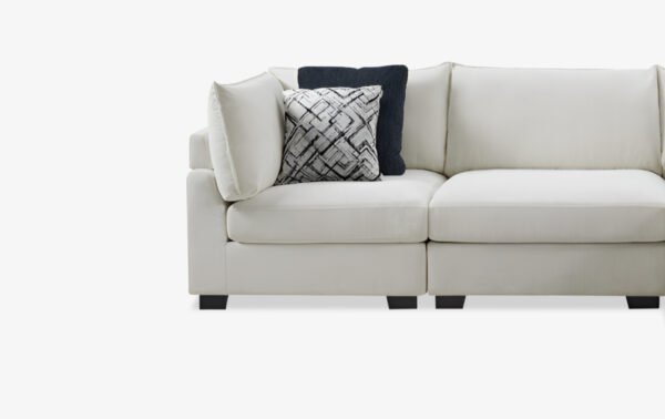 Ivory 3 Piece Sectional - 02