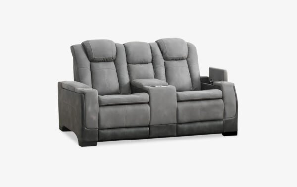 Lantana Gray Power Reclining Loveseat