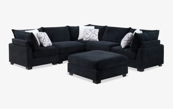 Onyx 5 Piece Sectional with ottoman