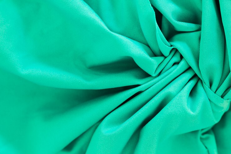wrinkled viscose upholstery fabric close up