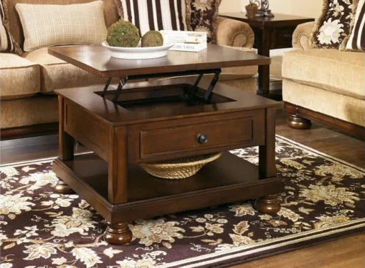 traditional-style coffee table with a lift top
