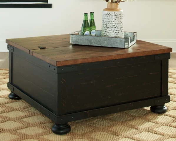 vintage-style trunk table